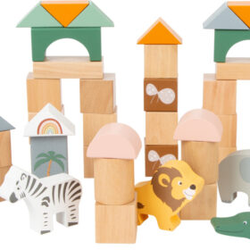 Legler Toys Safari Animal Building Blocks Safari 50 Piece Playset