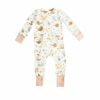 Angel Dear Pretty Kitties Bamboo Viscose Ruffle Zippered Romper
