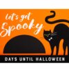pearhead Halloween Chalkboard Countdown Sign