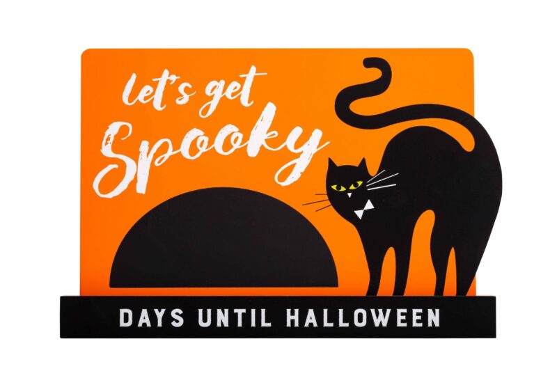 pearhead Halloween Chalkboard Countdown Sign