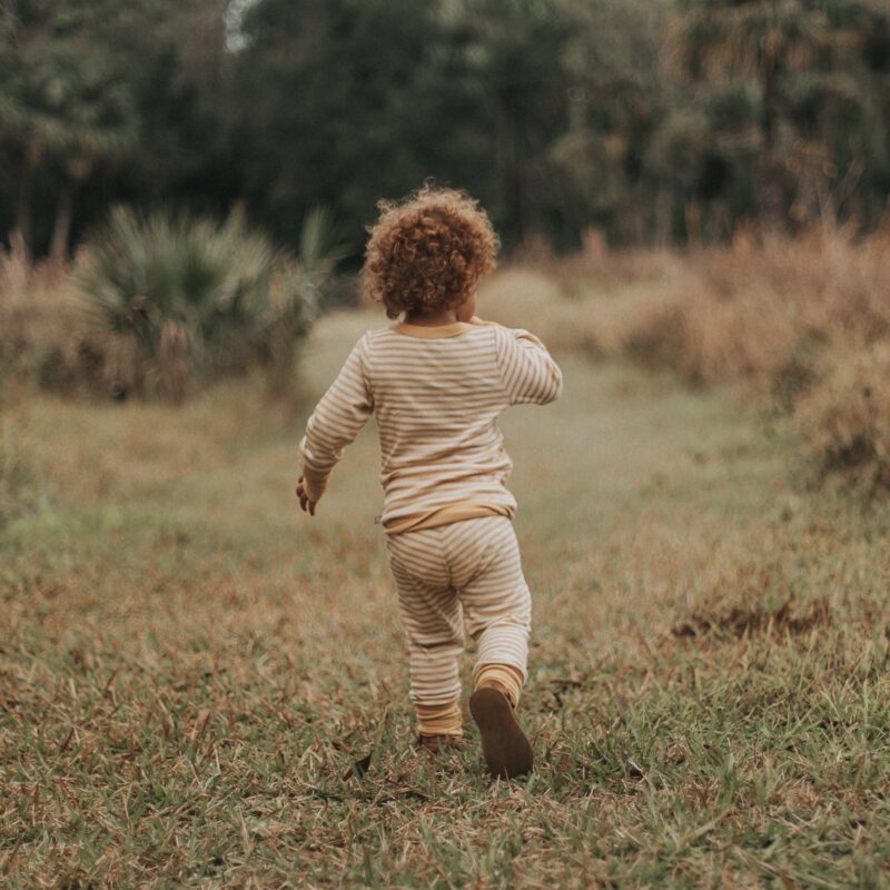 goumi Sun Stripe Bamboo Kid's Loungewear Set