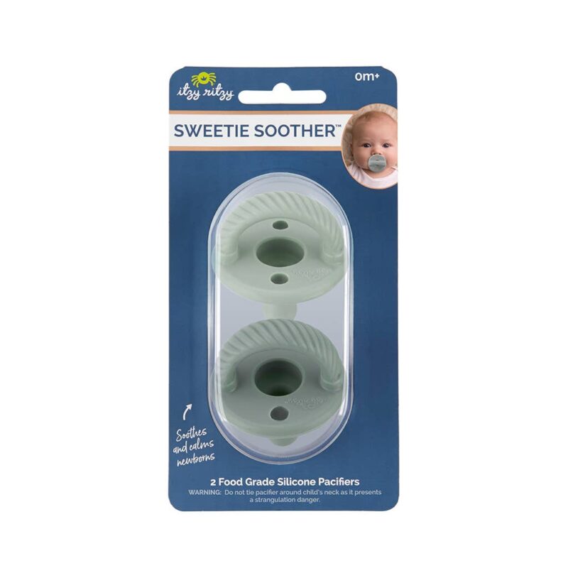 Itzy Ritzy Sweetie Soother Pacifier Set (2-Pack) Agave + Succulent