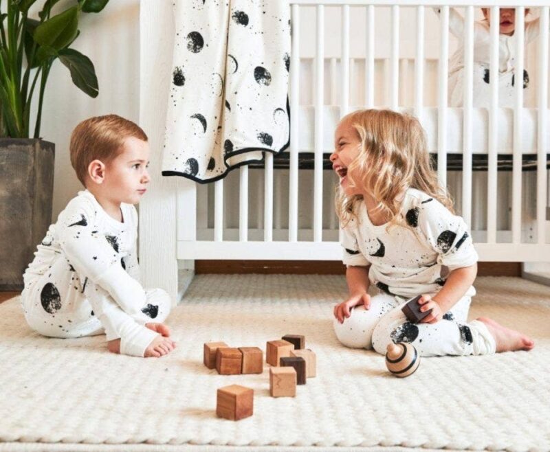 goumi Many Moons Bamboo Kid's Loungewear Set