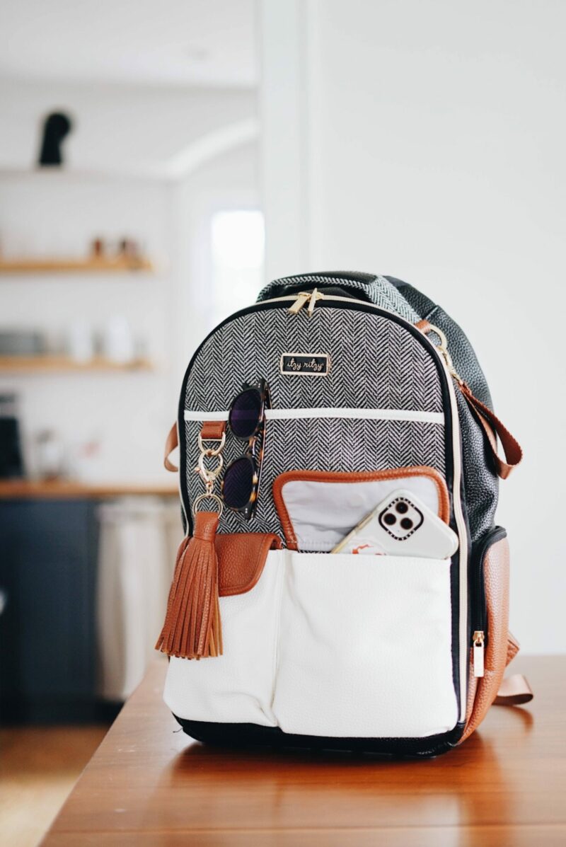 Itzy Ritzy Coffee & Cream Boss Backpack Diaper Bag
