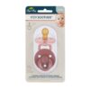 Itzy Ritzy Itzy Soother Natural Rubber Pacifier Set in Blossom + Rosewood Pink