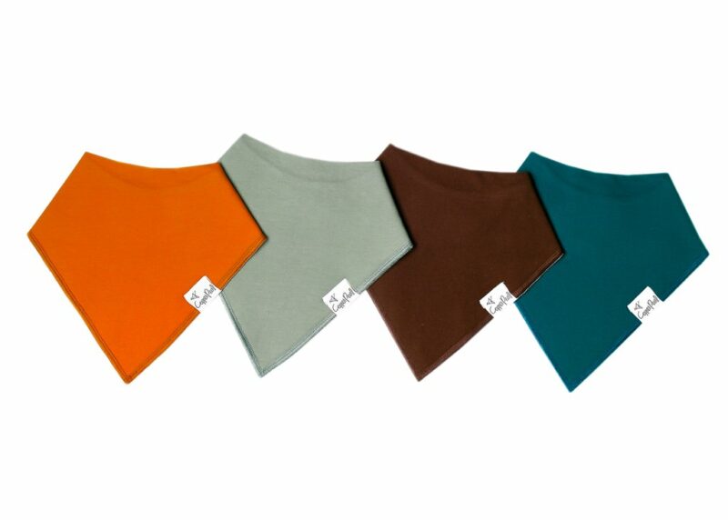 Copper Pearl Blaze Baby Bandana Bib Set 4-Pack