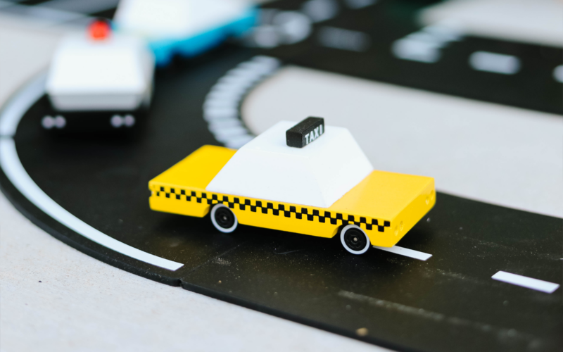 Candylab Toys Yellow Taxi Candycar