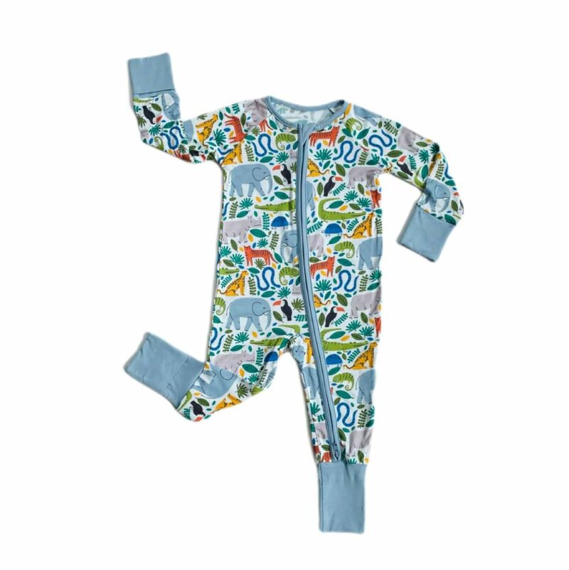 Little Sleepies Jungle Safari Bamboo Viscose Zippy