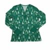 Little Sleepies Green Twinkling Trees Women's Long-Sleeve Bamboo Viscose Pajama Top