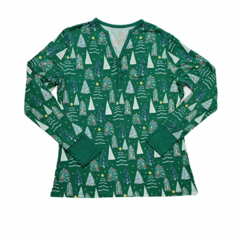 Little Sleepies Green Twinkling Trees Women’s Long-Sleeve Bamboo ...