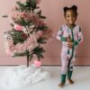 Little Sleepies Pink Twinkling Trees Bamboo Viscose Zippy