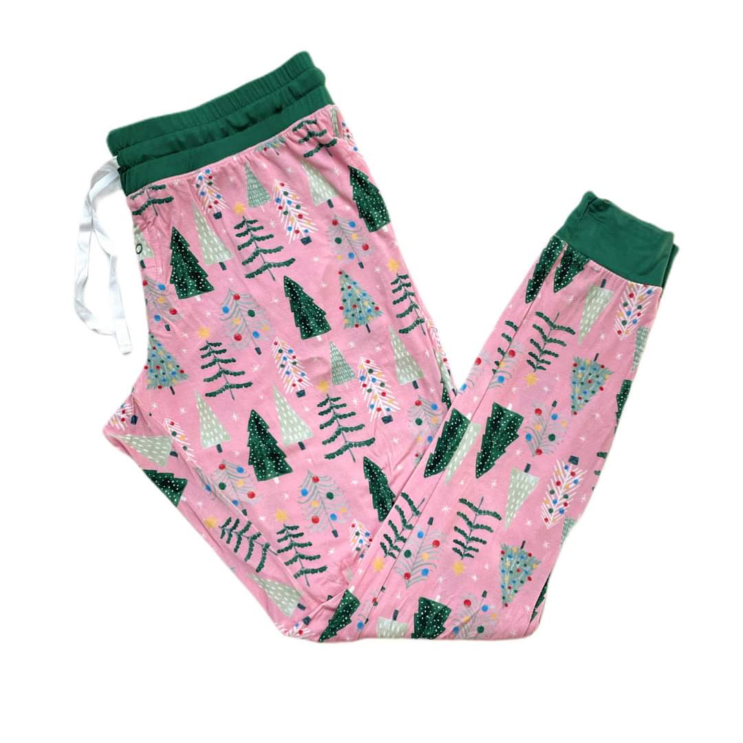 Little Sleepies Pink Twinkling Trees Women’s Bamboo Viscose Pajama