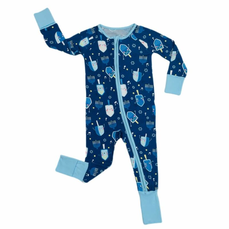 Little Sleepies Dancing Dreidels Bamboo Viscose Zippy