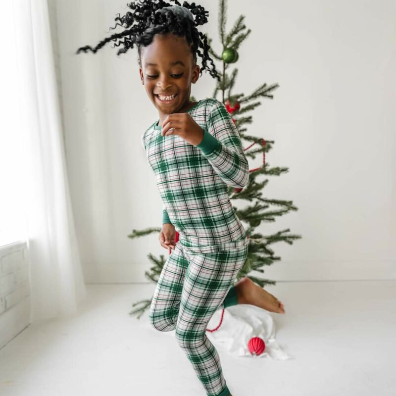 Little Sleepies Noel Plaid Two-Piece Bamboo Viscose Pajama Set Little Sleepies Noel Plaid Two-Piece Bamboo Viscose Pajama Set