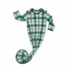 Little Sleepies Noel Plaid Bamboo Viscose Infant Knotted Gown
