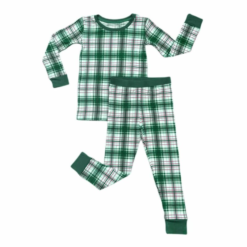 Little Sleepies Noel Plaid Two-Piece Bamboo Viscose Pajama Set Little Sleepies Noel Plaid Two-Piece Bamboo Viscose Pajama Set
