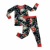 Little Sleepies Poinsettia Floral Two-Piece Bamboo Viscose Pajama Set