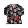 Little Sleepies Poinsettia Floral Women's Long-Sleeve Bamboo Viscose Pajama Top