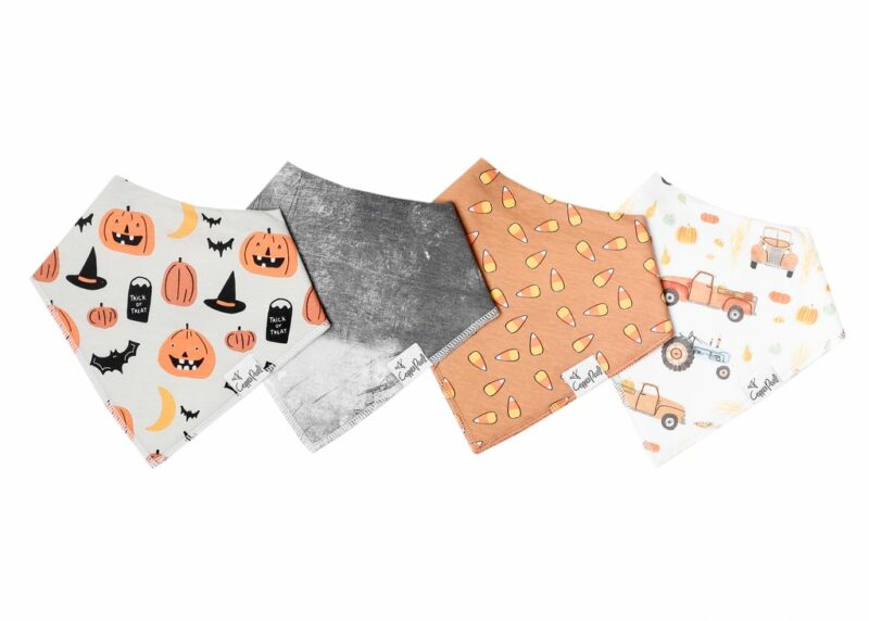 Copper Pearl Trick Baby Bandana Bib Set 4-Pack