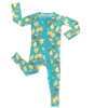 CuteCotton Lemon Squeezy Ruffle Bamboo Viscose Convertible Zippered Footie