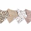 Copper Pearl Zara Bandana Bib Set 4-Pack