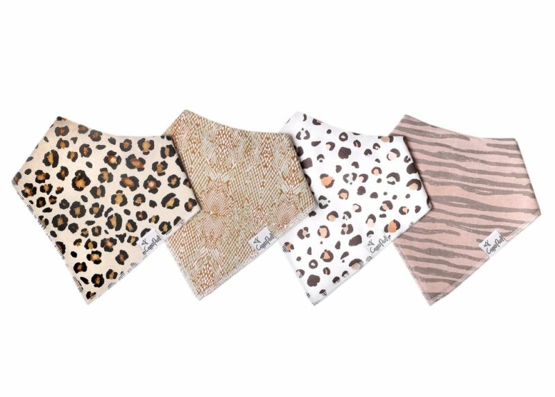 Copper Pearl Zara Bandana Bib Set 4-Pack