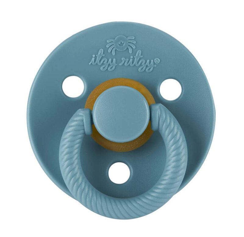 Itzy Ritzy Itzy Soother Natural Rubber Pacifier Set in Harbor + Coast