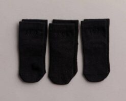 Squid Socks Coal Collection Black Bamboo Socks 3 Pack