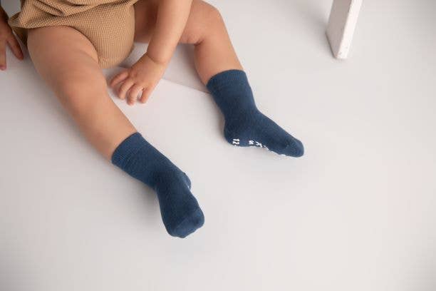 Squid Socks Colby Collection Blue Bamboo Socks 3 Pack – Blossom