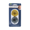 Itzy Ritzy Sweetie Soother Silicone Pacifier Set (2-Pack) Mustard + Gray