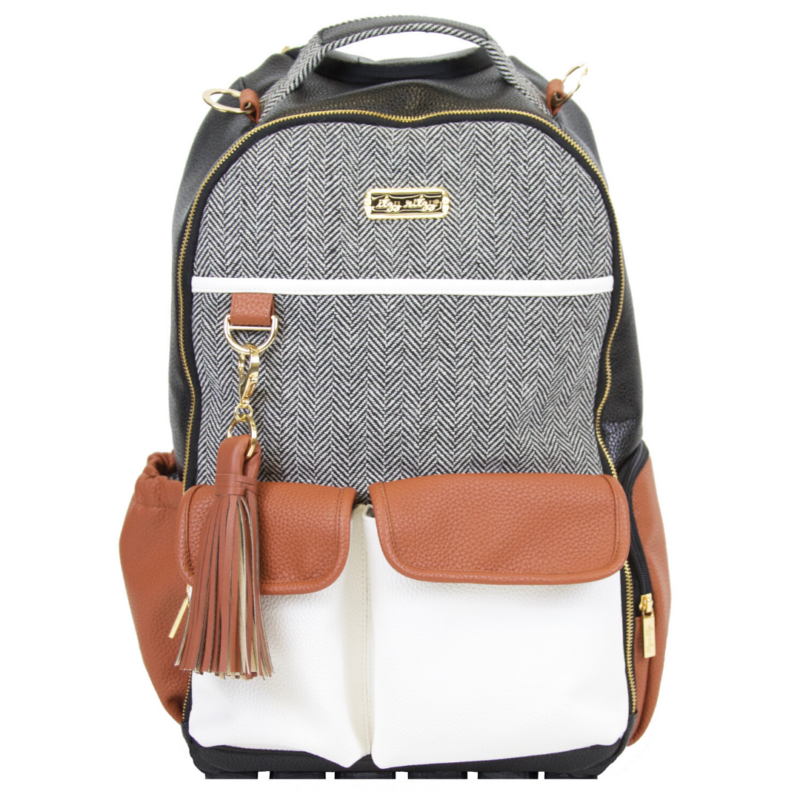 Itzy Ritzy Coffee & Cream Boss Backpack Diaper Bag