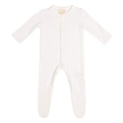 Kyte BABY Snap Footie in Cloud