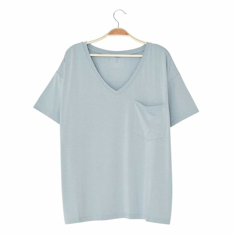 Kyte BABY Women's V-Neck in Fog