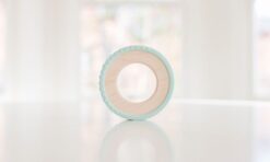 Bannor Toys Silicone Wrapped Wooden Teether in Mint