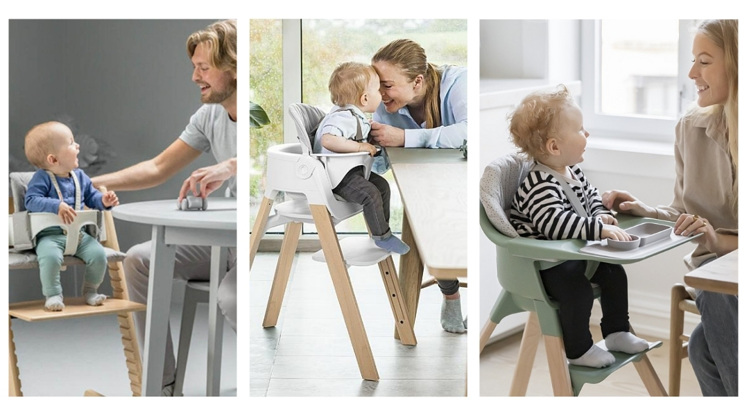 Stokke Tripp Trapp, Steps, and Clikk with Baby Set and Harness