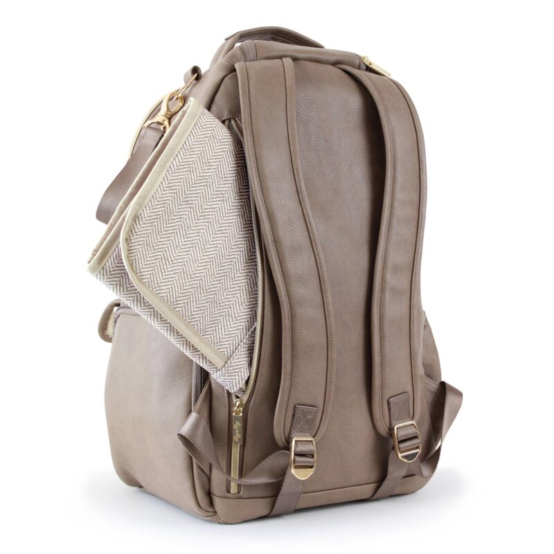 Itzy Ritzy Vanilla Latte Boss Bag Diaper Backpack