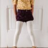 Little Stocking Co Heathered Ivory Cable Knit Tights