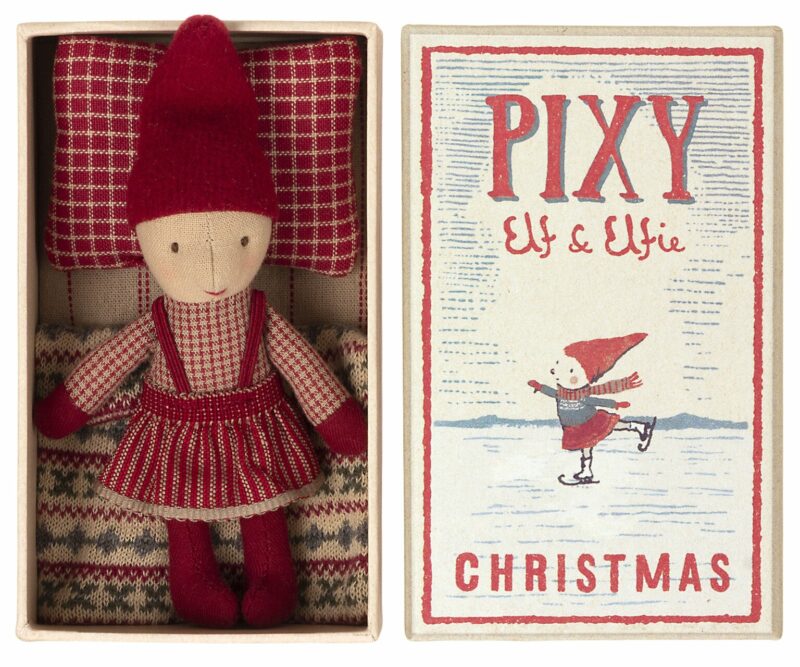 Maileg Pixy Elfie in Matchbox