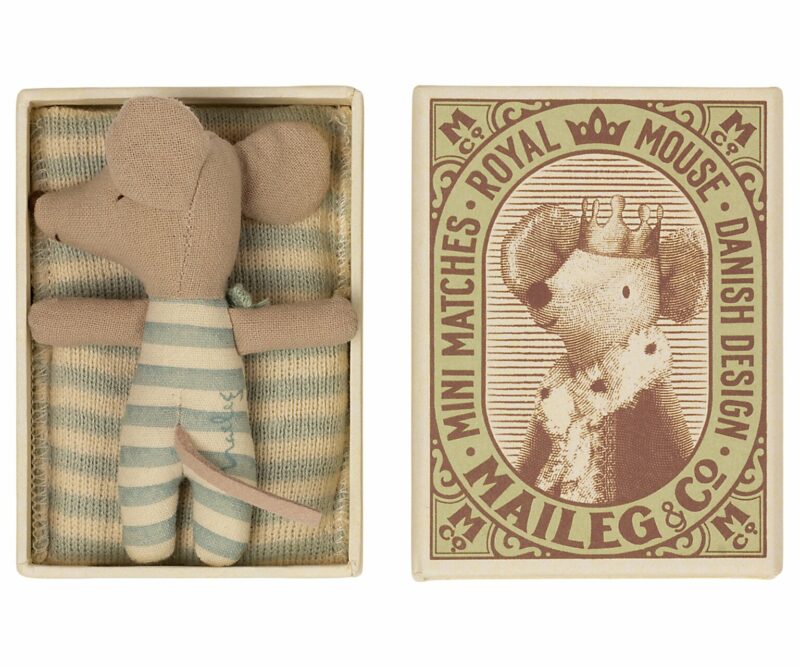 Maileg Baby Boy Mouse in Matchbox