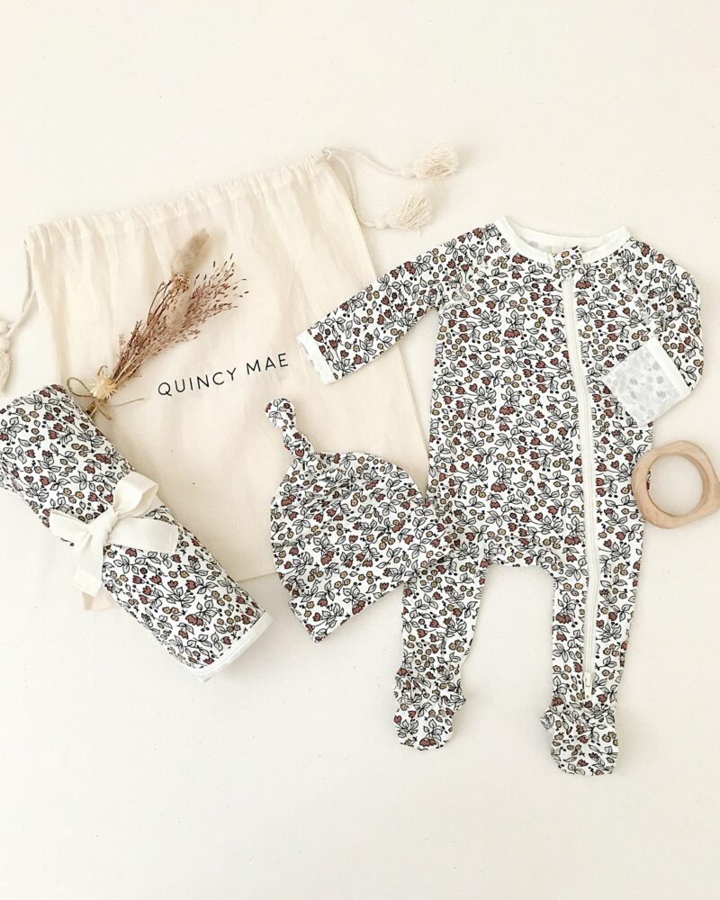 Quincy Mae Fleur Bamboo Layette Set