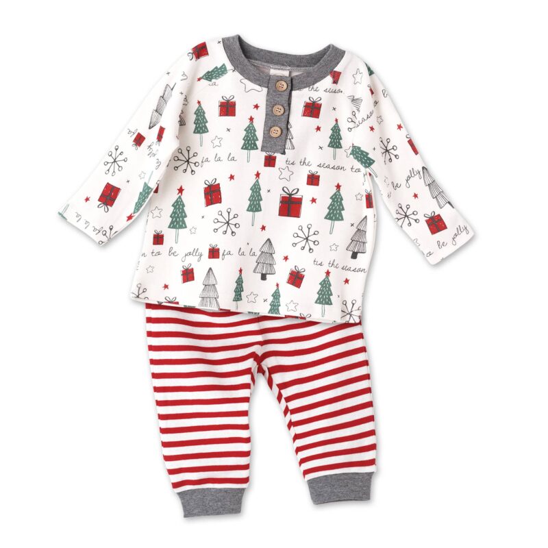 Tesa Babe Christmas Season Top and Pants Outfit Set