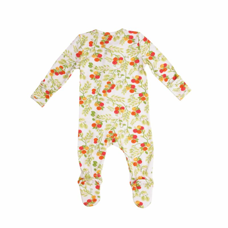 Angel Dear Baby Tomatoes Bamboo Viscose Zippered Footie