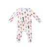 Angel Dear Baby Feminist Bamboo Viscose Ruffle Zippered Footie