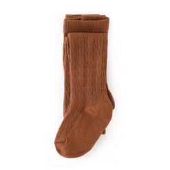 Little Stocking Co Brownie Cable Knit Tights