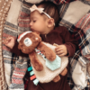 Itzy Ritzy Holiday Bear Plush and Teether Toy