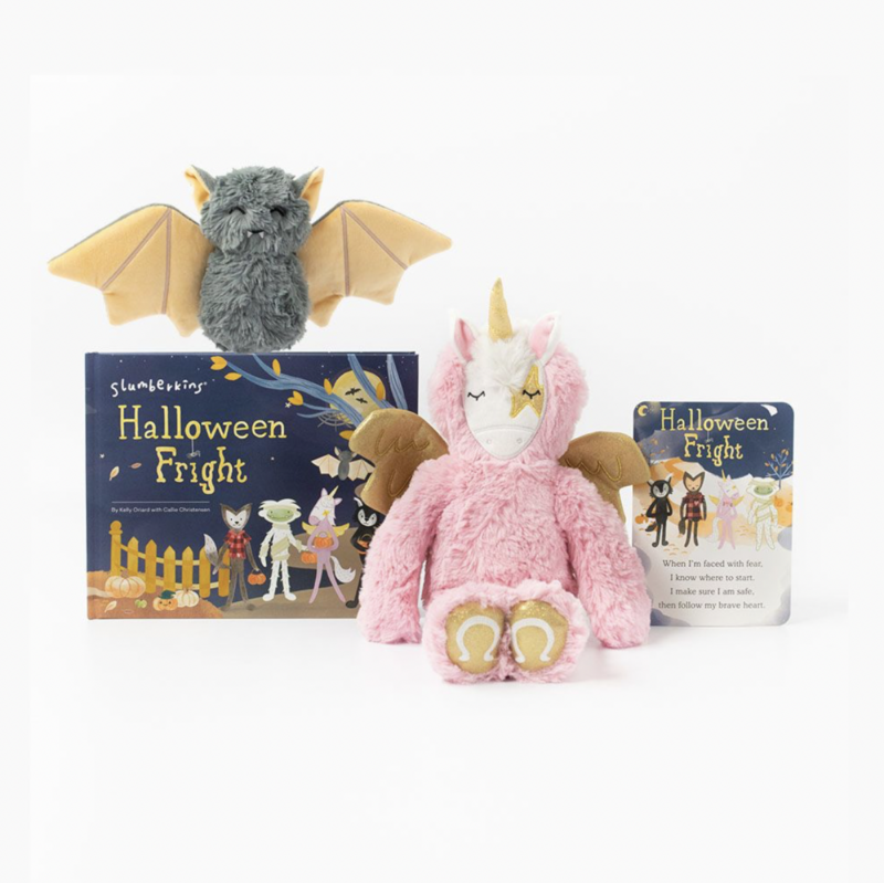 Slumberkins Pegasus Kin and Bat Mini Halloween Limited Edition Bundle