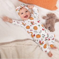 Tesa Babe Thanksgiving Happy Harvest Romper