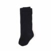 Little Stocking Co Black Cable Knit Tights