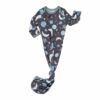 Little Sleepies To the Moon & Back Blue Bamboo Viscose Infant Knotted Gown