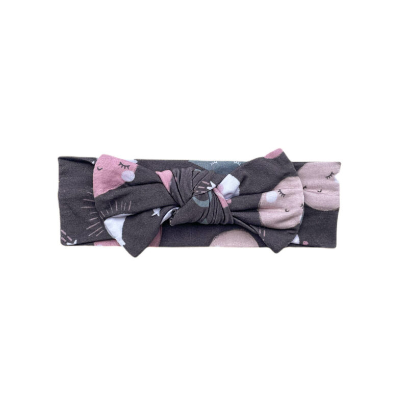 Little Sleepies To the Moon & Back Pink Bamboo Headband